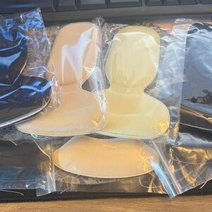 Beige and Black Heel Shoe Inserts